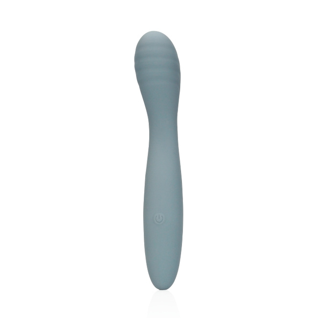 Poręczny akrobata – nieduży, bardzo elastyczny wibrator do punktu G, z główka, 18 cm, wkładane 12 cm, płynny silikon