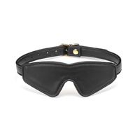 Elegancka maska z organosilikonowej skóry ekologicznej, wegańska, w kolorze głębokiej czerni, 100% VEGE