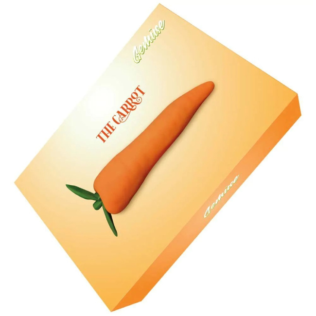 Ogrodek rozkoszy – słodki wibrator marchewka, 10 wibracji, 15 cm, Ø40 mm, silikon,  wodoodporny IPX5