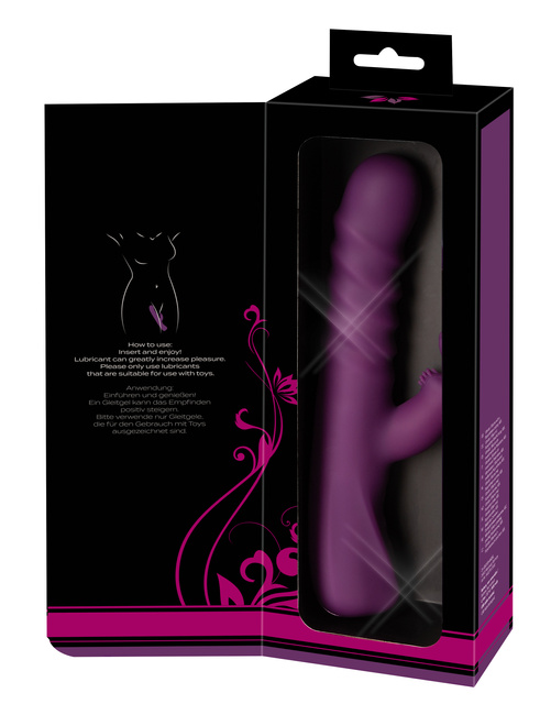 Purpurowy Superbohater– super wibrator posuwisty, z wibracjami główki i królikiem do łechtaczki