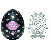 W miłosnym uścisku - masturbator jajko Tenga EGG Lovers o frezowaniu w kształcie serc, seria Wonder (REGULAR)