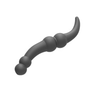 Dwustronne, zakrzywione dildo analne