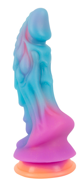 Smok Fallurex. Fantasy dildo jak smok strażnik skarbu pożądania. Dł. 21,5 cm, wkładane 19 cm, Ø 7,3 cm