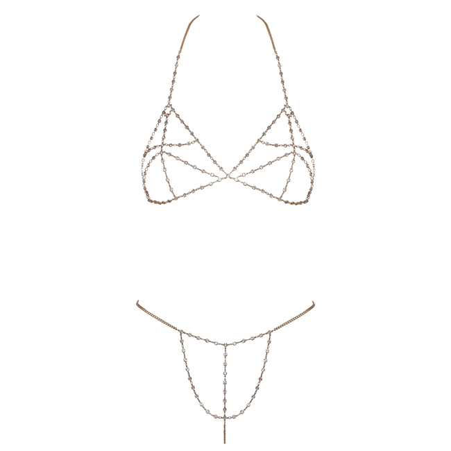 Łańcu bikini, złote, z dżetów, regulowane COTTELLI