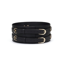 Wykwintny pas do opięcia talii z licowej, ścisłej skóry bydlęcej z okuciami i D-ringami z metalu w kolorze złotym rozmiar L obwód 90 cm - EDYCJA LIMITOWANA