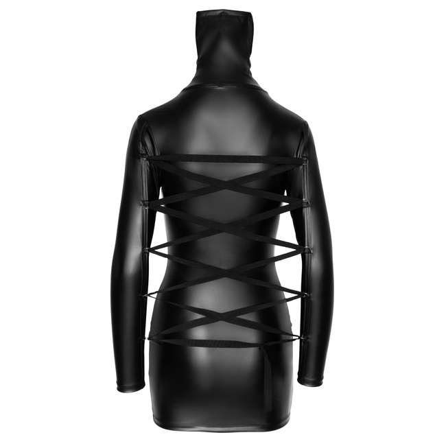 Elastyczna sukienka z długim rękawem, bondage, soft BDSM