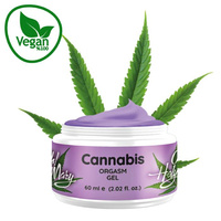 Żel orgazmowy dla kobiet i mężczyzn z Cannabis CBD, na łechtaczkę lub penisa, wzmacniacz rozkoszy i przyspieszacz orgazmu, bez cukru, bez glutenu, 100% wegański, 60 ml