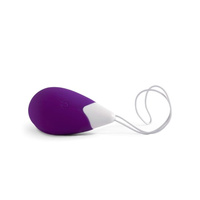 Fioletowe jajeczko z wibracjami dla dwojga sterowane bezprzewodowym pilotem