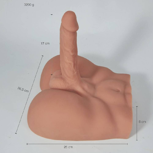 Męska sex lalka duże dildo - realistyczny korpus 