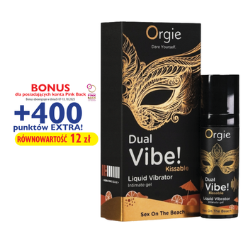 Wibrator w płynie jadalny o smaku sex on the beach moc 3/10