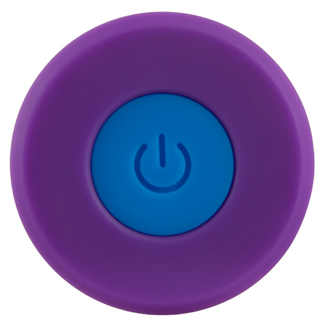 Cytrynowy tylec – falowy wibrujący stymulator analny korek butt plug, długość 12,5 cm, średnica max 3,2 cm, 10 trybów pracy