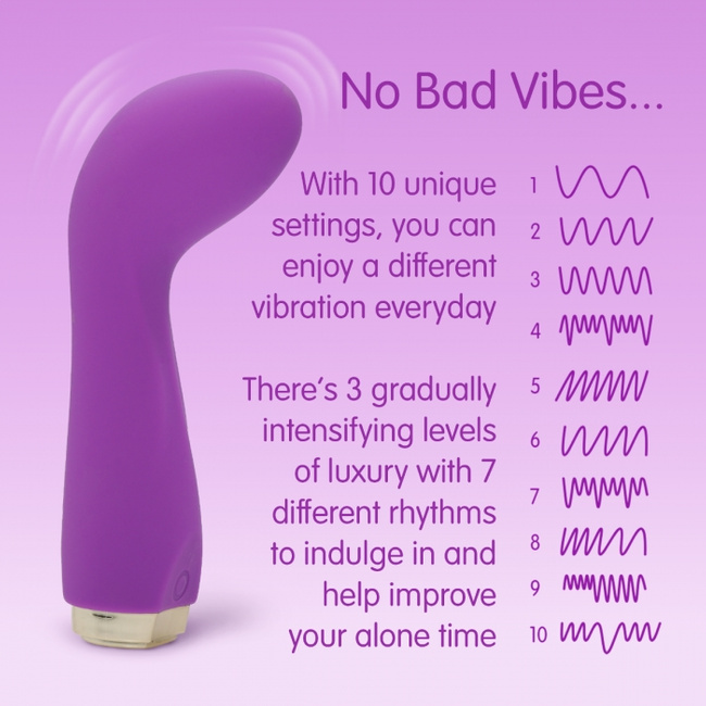 Wygięty mięciutki wibrator do punktu G, elastyczny, silikonowy, 10 trybów pracy, 12,2 cm