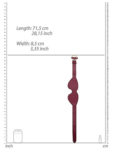 Maska na oczy w kolorze burgund