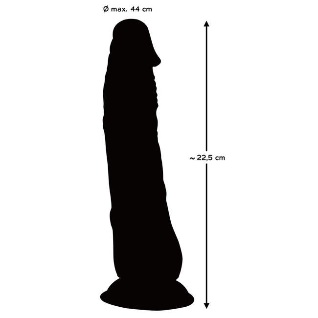 Realistyczne dildo z silną przyssawką sztuczny penis 22,5 cm