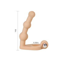 Wibrujący strap-on do podwójnej penetracji 15 cm