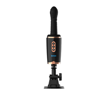 Kochanek mechaniczny – kompaktowa maszyna do seksu z wibracjami i posuwaniem funkcją grzania Dildo 11,3 cm