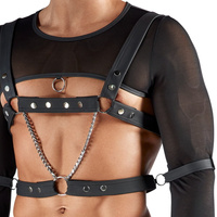 3-częściowy zestaw do soft bondage. Crop top + uprząż na piersi + jock SVEN
