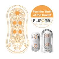 WYCOFANE ZE SPRZEDAŻY Masturbator Orange Crash TENGA Flip
