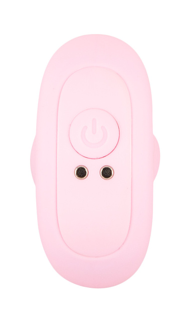 Wibrujący pieszczoch analny Cuties. Gładki, o zmiennej grubości, , kolor różowy, silikon