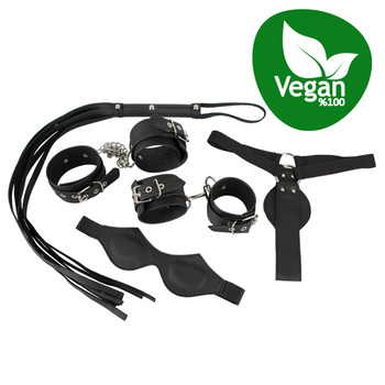 Zestaw Bondage dla  wegan ze skóry ekologicznej- 5 elementów
