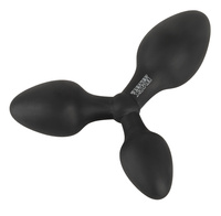 3w1 zestaw – 3 połączone korki analne Ø2,9 cm, Ø 3,4 cm i Ø 3,9 cm, bardzo elastyczne, silikon