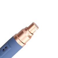Wibrator podróżny z pojemnikiem na żel i dozownikiem, silikon, długość 18,5 cm / wkładane 8,5 cm