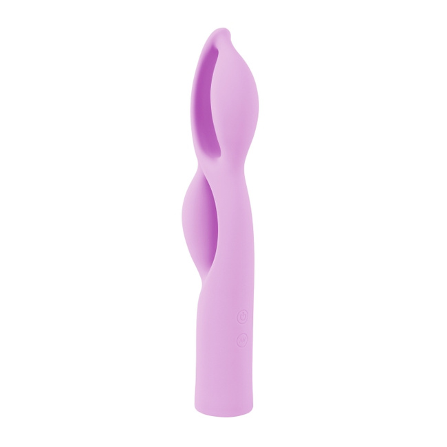 Radość Migotki – bajeczny elastyczny grubiutki  wibrator z dwiema pętlami, 2 silniki, 24,8 cm I wkładane 16,5 cm, silikon, IPX7