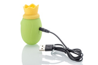 Pingwinek 2w1 dwustronny masażer stymulator łechtaczki ssący + języczek