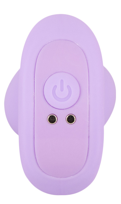 Wibrujący pieszczoch analny Cuties, o zmiennej grubości, kolor fioletowy, silikon