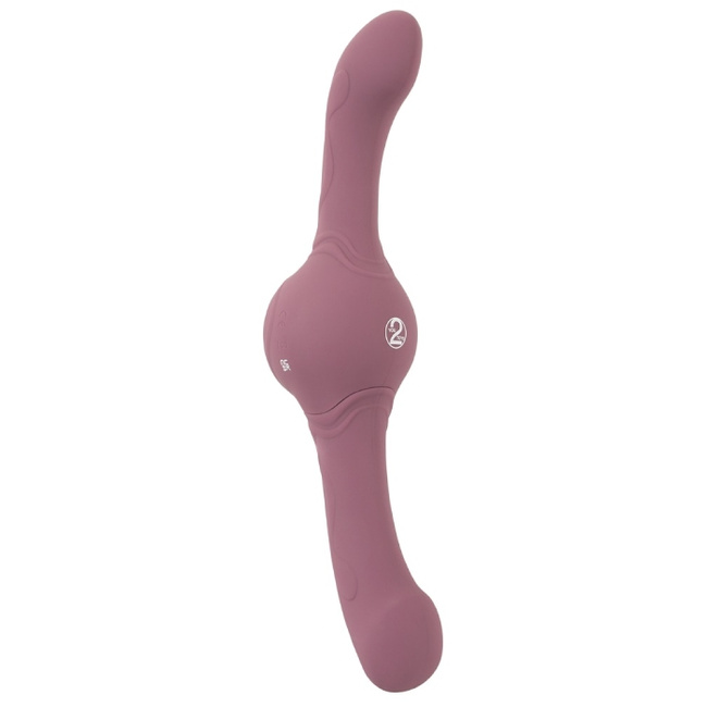 Wibrujący tytan – dildo dwustronne z ultrasilnymi wibracjami 