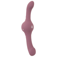 Wibrujący tytan – dildo dwustronne z ultrasilnymi wibracjami 