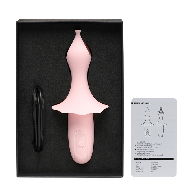 Mocny, mały wibrator do stymulacji łechtaczki i stref erogennych, IPX5, długość 15 cm 