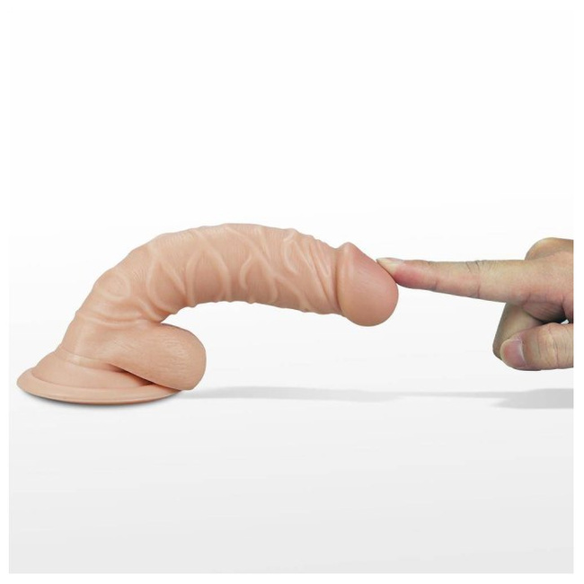 Realistyczne dildo anatomiczne z przyssawką jak penis19 cm 