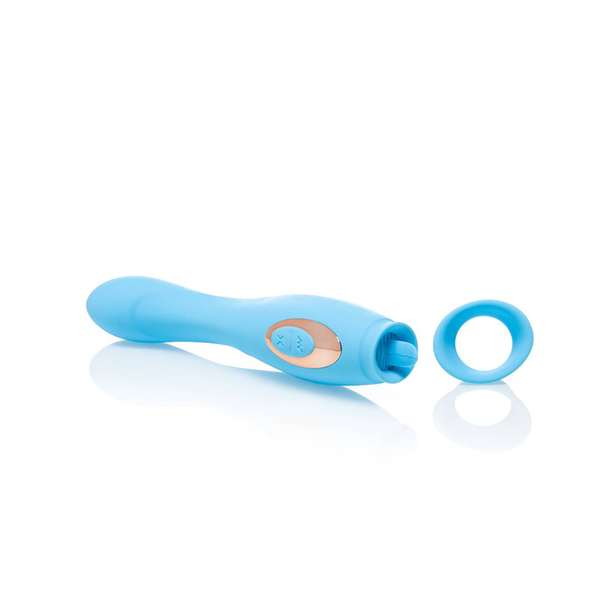 Dwustronny wibrator z języczkiem Zenn