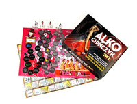 Imprezowa gra Alko chińczyk zestaw 2w1 + kieliszki