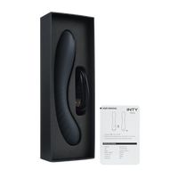 Wibrator do stymulacji punktu G, mocny, giętki, czarny, wodoodporny IPX7, 20 cm, silikon