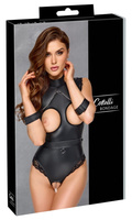 Body bez rękawów bez krocza Cottelli BONDAGE z odpinanym pasem do wiązania. 