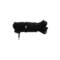 Jedwabista lina do bondage – shibari seria DELUXE czarna 10 metrów BDSM