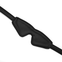 Elegancka maska z organosilikonowej skóry ekologicznej, wegańska, w kolorze głębokiej czerni, 100% VEGE