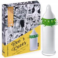 Prezerwatywa z wypustkami  Yellow Bee's Knees 1 sztuka