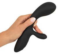 Wibrator punktu G z królikiem stymulator łechtaczki 2 silniki długość 22 cm wkładane 11 cm średnica 4,3 cm silikon