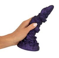 Kraken dick. Fantasy dildo jak zwinięta ośmiornica. Silna przyssawka. Dł. 20,2 cm, wkładane 17 cm, Ø 4,6 cm