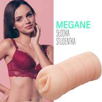 Ciasna cipka młodej studentki Megane, realistyczny masturbator anatomiczny