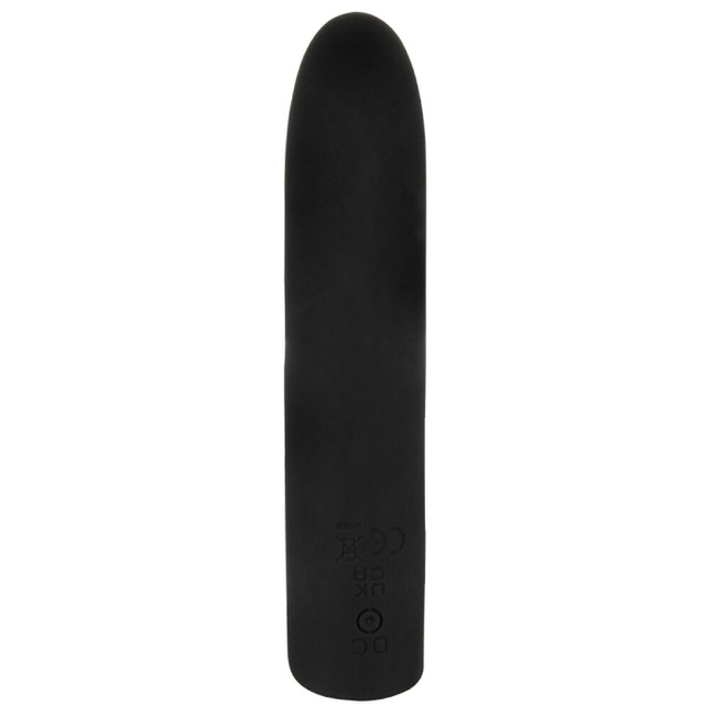 Mały śmieszek mini wibrator do torebki, super silny, wodoodporny IPX7, 12 cm, silikon, czarny