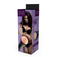 Namiętna cipka napalonej nimfomanki Tori, realistyczny masturbator anatomiczny w tubie