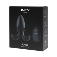 Mocny, czarny korek analny w kształcie rakiety,  dł. 11cm, Ø 4cm, wodoodporny IPX7, na pilota