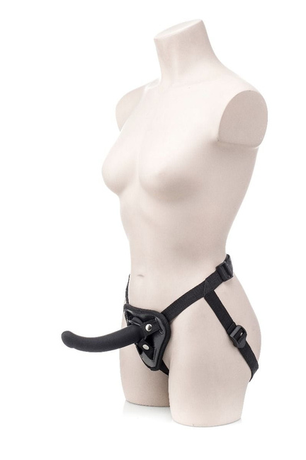 Zestaw Strap-On z czarnym dildo