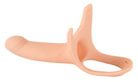 Pusty w środku strap-on z silikonu +5 cm