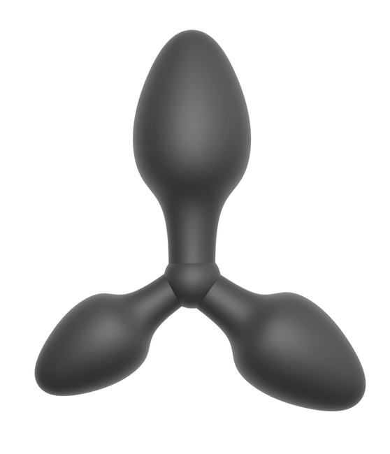 3w1 zestaw – 3 połączone korki analne Ø2,9 cm, Ø 3,4 cm i Ø 3,9 cm, bardzo elastyczne, silikon