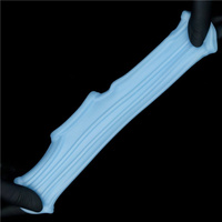 Nakładka, pierścień erekcyjny na penisa z rękawem moszny Ridge Knights Ring with Scrot Sleeve niebieski